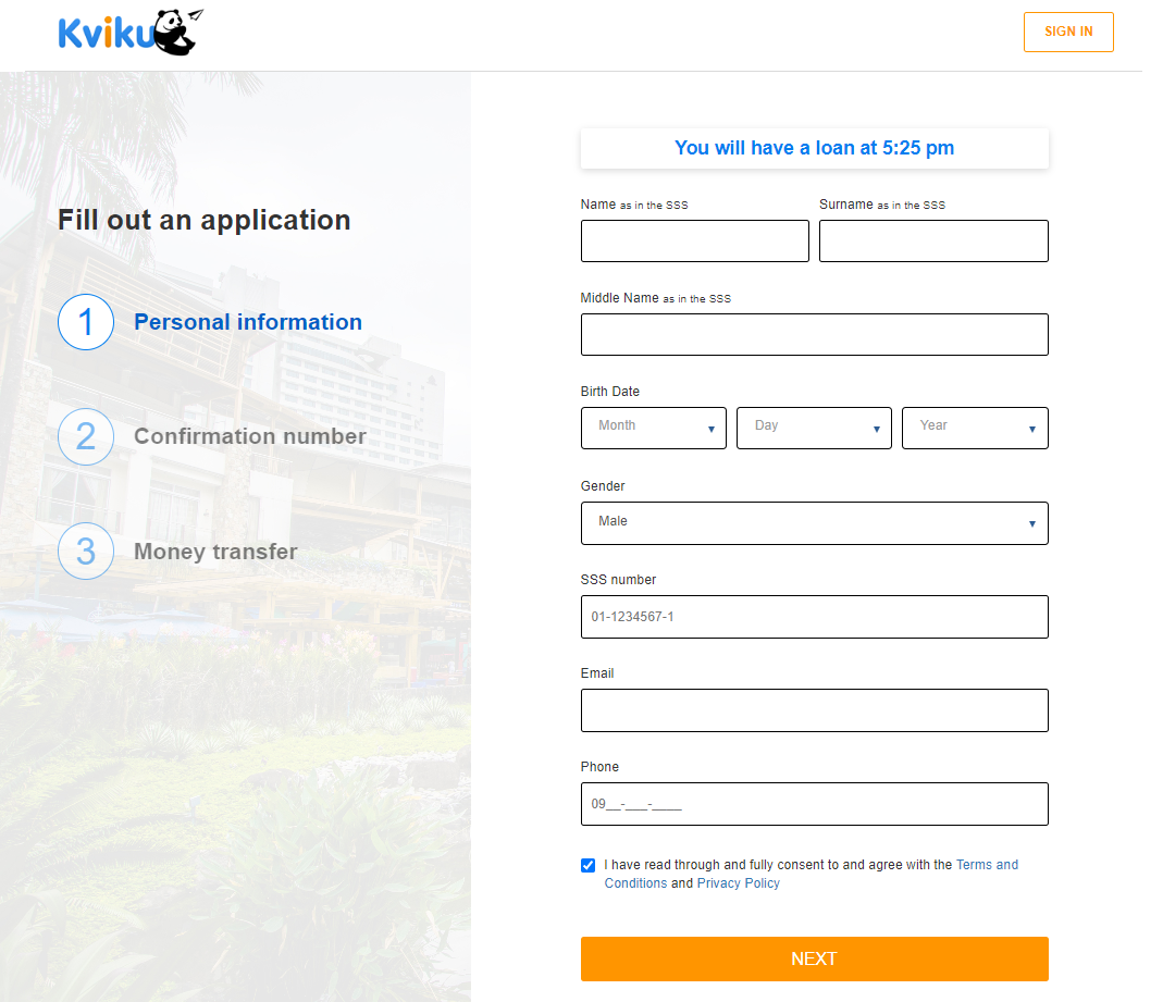 kviku-application-form